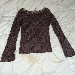 Brown Lace shirt